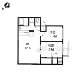 パレス守山【2階】の間取り