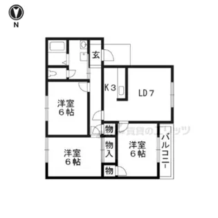 アビタ吉身B【104号室】の間取り