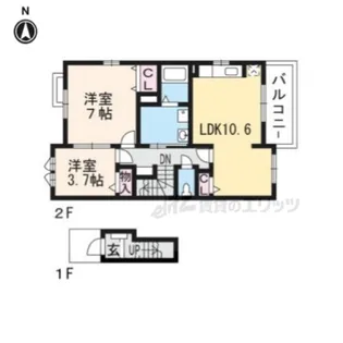 テオーリア小川?【2階】の間取り
