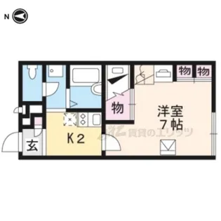 レオパレスジョイ大井【208号室】の間取り