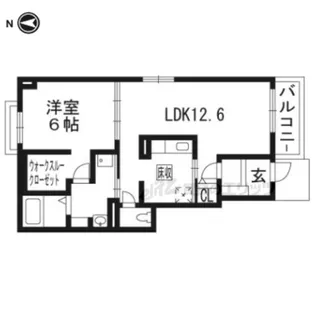 エアリー・ヒル【1階】の間取り