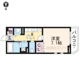 エリシオン レジデンス【106号室】の間取り