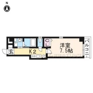 レヴィア京町【305号室】の間取り