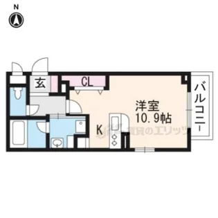 Bonheur hale【101号室】の間取り