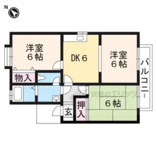コートパル守山【1階】の間取り