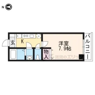 プラムズ天神【501号室】の間取り