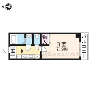 プラムズ天神【402号室】の間取り