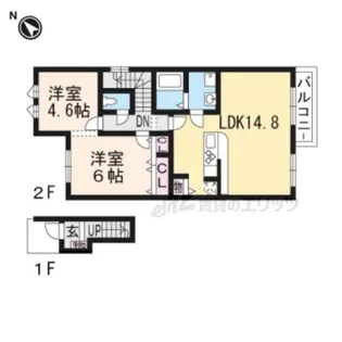 プロニティ【202号室】の間取り