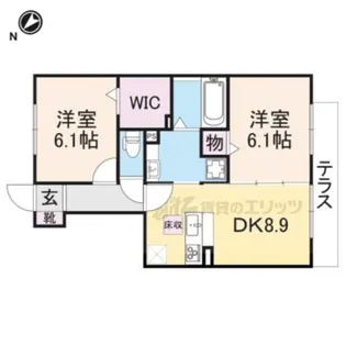 クレールハイツ【102号室】の間取り