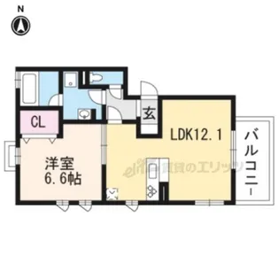 ルッソ北山【301号室】の間取り