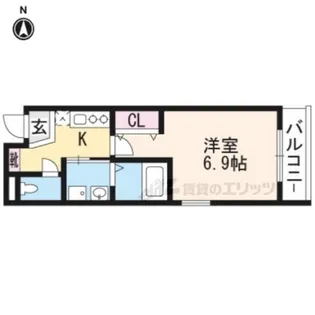 アールステージ木幡【305号室】の間取り