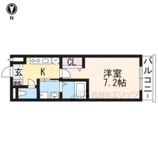 アールステージ木幡【309号室】の間取り