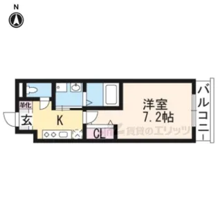 アールステージ木幡【303号室】の間取り