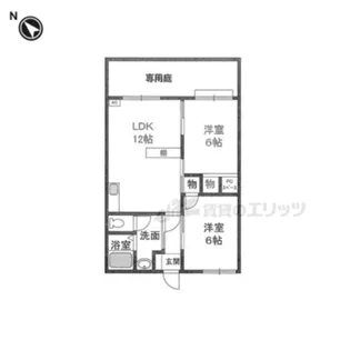 アネックスモリヤマC棟【1階】の間取り