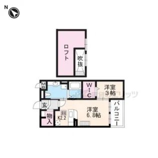メゾン・ラピュータ【202号室】の間取り
