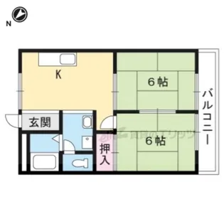 グランドール野洲【101号室】の間取り