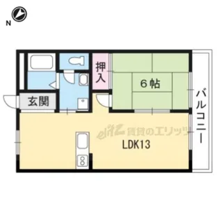 グランドール野洲【1階】の間取り