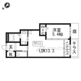 アヴニール松原【1階】の間取り