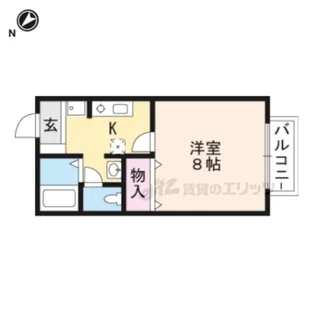 ノースヴィレッジⅠ【103号室】の間取り