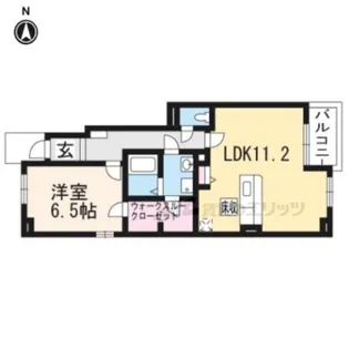 エヴァーグリーン瀬田【105号室】の間取り