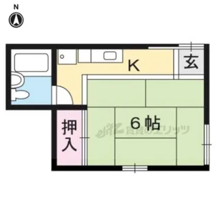 岡崎神宮荘【2F中号室】の間取り