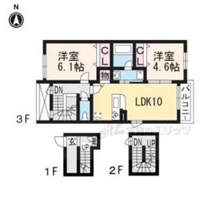 KIITOS【3階】の間取り
