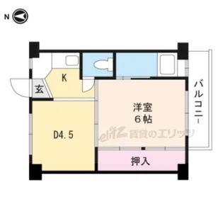 ビレッジハウス長岡2号棟【308号室】の間取り