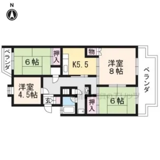 ジャデーン桂?【207号室】の間取り