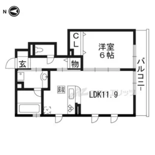 エーデルハイム南端【1階】の間取り