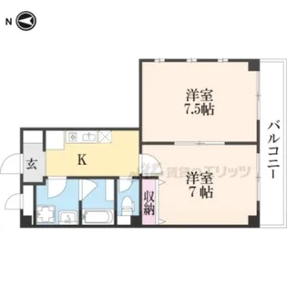かのみハイム【2階】の間取り