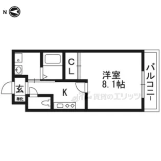 サクシード伏見京町【401号室】の間取り