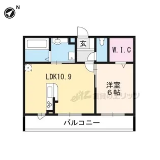 CITY FLATS KITENO【206号室】の間取り