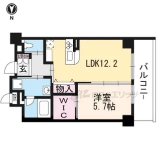 (サ高住)グランドマスト京都嵯峨野【209号室】の間取り