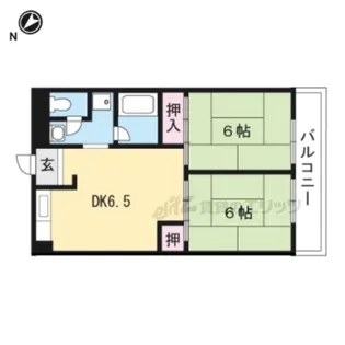 LakiaMaison野洲【306号室】の間取り