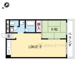 LakiaMaison野洲【305号室】の間取り