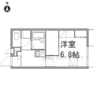 レオパレス嵯峨野【2階】の間取り