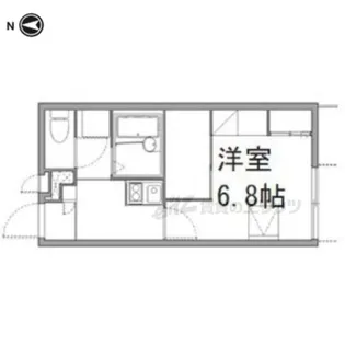 レオパレス嵯峨野【1階】の間取り