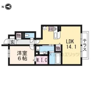 コスモパレス?【1階】の間取り