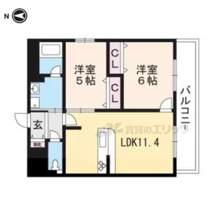 Cave de K(カーブドケイ)【301号室】の間取り