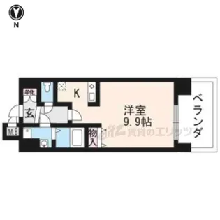 ライジングコート京都西院フロンティア?【11階】の間取り