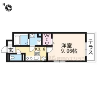 アールメゾン同志社駅前【107号室】の間取り