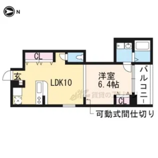 グランコート八反畑【3階】の間取り
