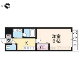 A-mon太秦天神川【402号室】の間取り