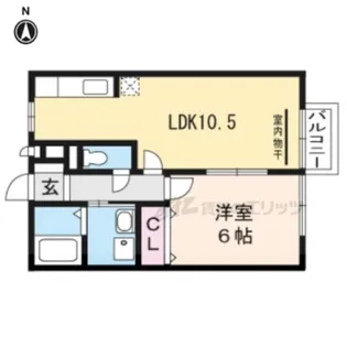ベルコート木ノ座【1階】の間取り