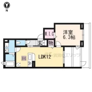 シャーメゾン御前西【102号室】の間取り