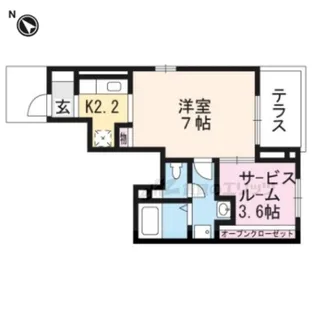 Ever Green【101号室】の間取り