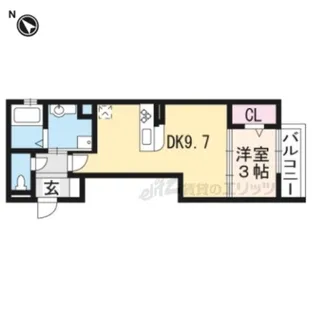 グリーン パーク【202号室】の間取り