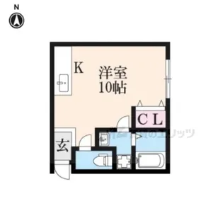 鴨戸ハイツ【3階】の間取り