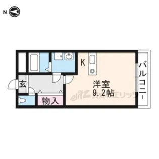 コヒリノ春日坂【401号室】の間取り