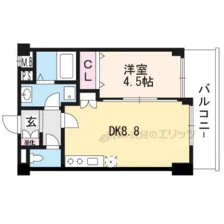 プリシード桃山御陵レジデンス【3階】の間取り